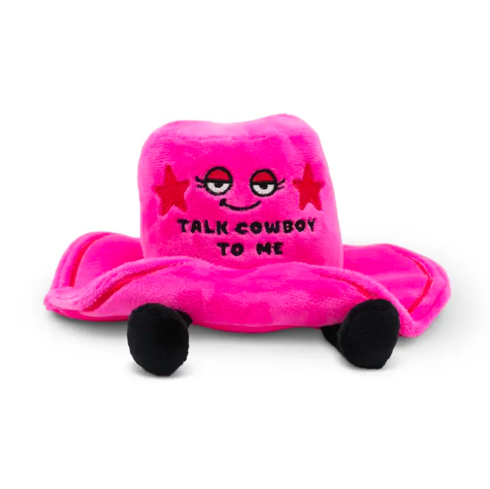 [COWH1] ''Talk Cowboy to Me'' Pink Cowboy Hat Plush