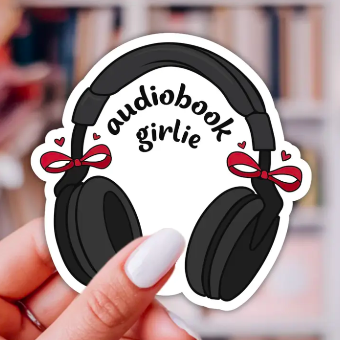 Audio Book Girlie Sticker