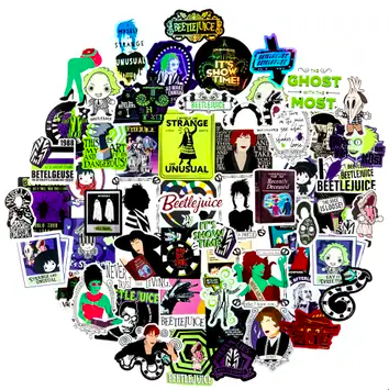 [CJ1303] Beetlejuice Never Trust the Living Decals (60-Pack)