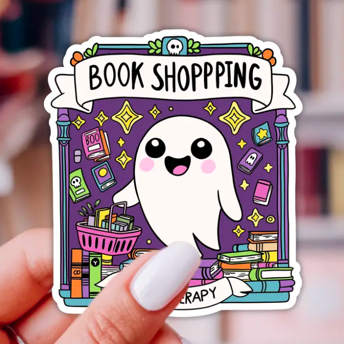 Book Shopping Is My Therapy Sticker
