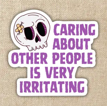 [HNM-0010] Caring About People Sticker \ Assistant to the Villain