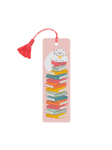 [0593896092] Cat Stack Bookmark