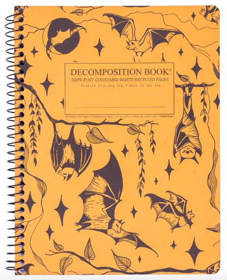 [15398] Coilbound Decomposition Book | Bats | Lined