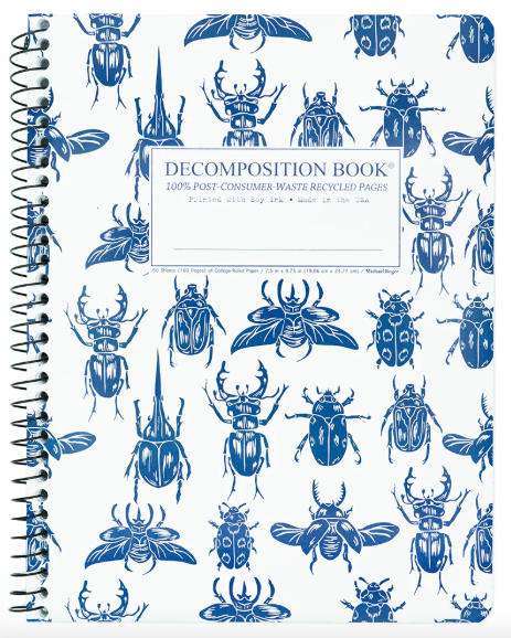 [17080] Coilbound Decomposition Book | Beetles | Lined Pages