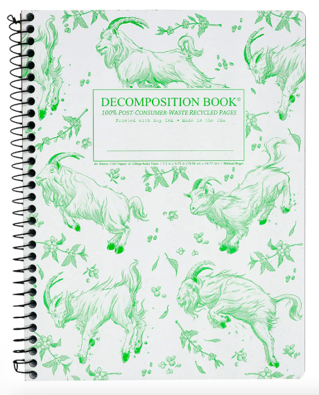 [15320] Coilbound Decomposition Book | Goatbook | Lined