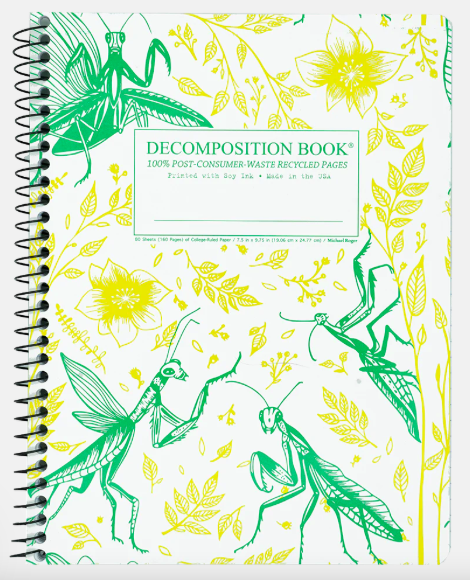 [15460] Coilbound Decomposition Book | Praying Mantises | Lined