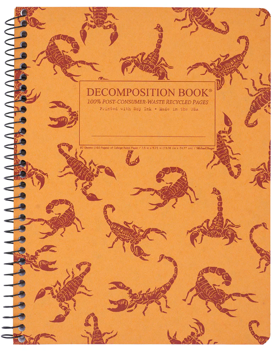 [15401] Coilbound Decomposition Book | Scorpions | Lined