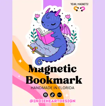 [CFD] Cute Fantasy Dragon Magnetic Bookmark