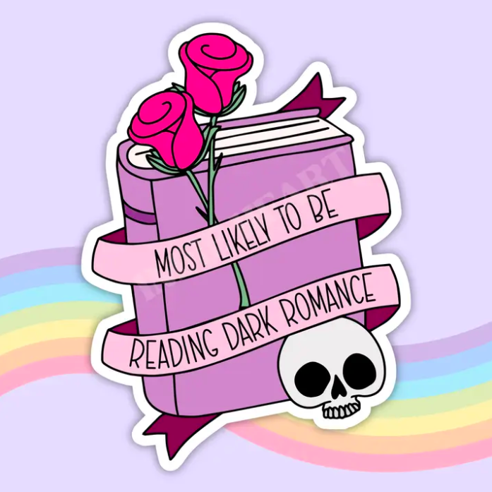 Dark Romance Reader Sticker