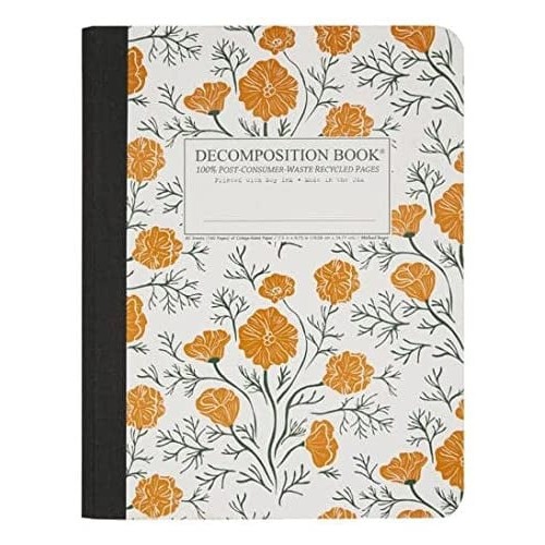 [40635] Decomposition Book | California Poppies | Lined Pages