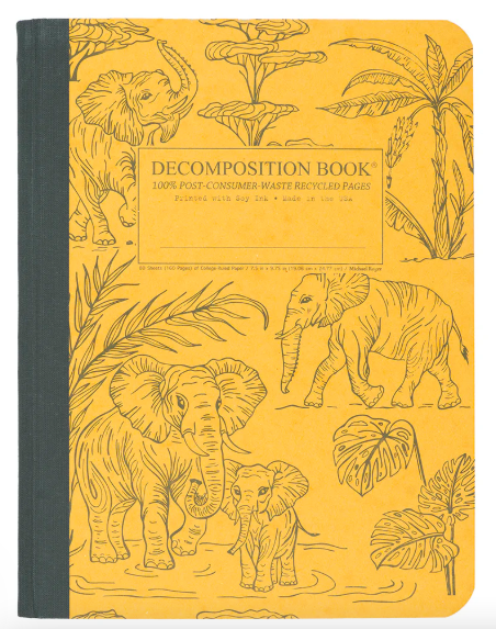 [41232] Decomposition Book | Elephants | Lined Pages