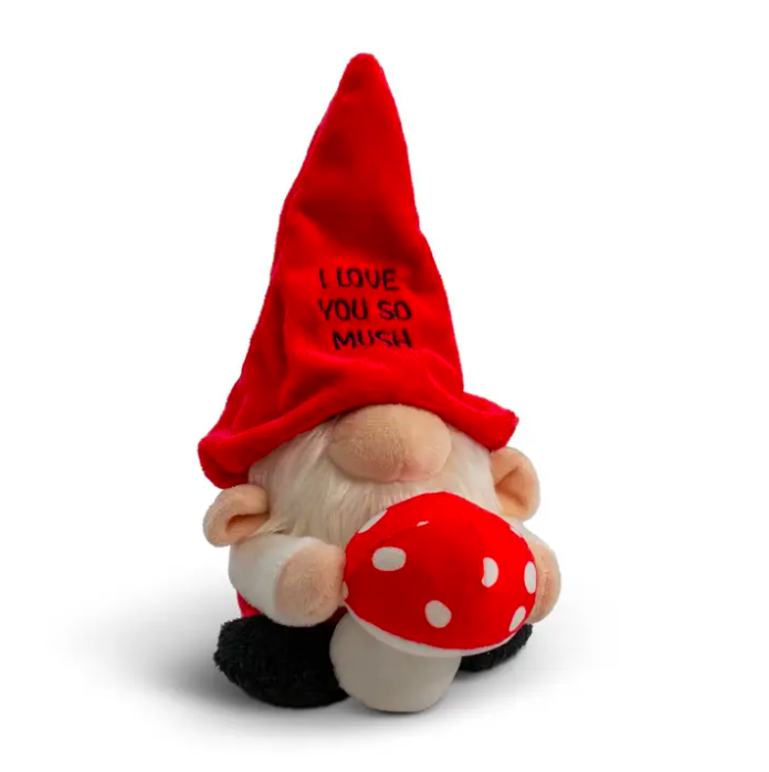 [GNMUSH] Gnome Plush  Love You So Mush  Soft Cuddly Toy Funny Cute