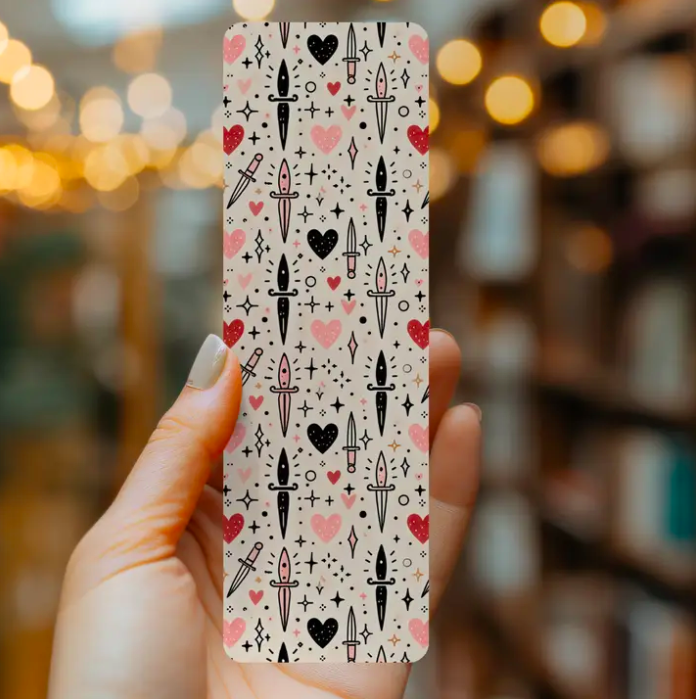 [318] Hearts And Daggers Bookmark | Dark Romance Reader
