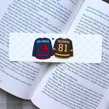 Heated Rivalry Hockey Jersey Bookmark