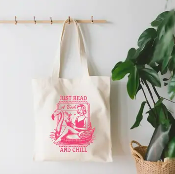 [ESJRABACSTB] Just Read A Book And Chill Small Tote Bag