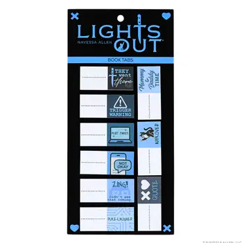 [CJ1958] Lights Out Book Annotation Tabs (30-Pack)