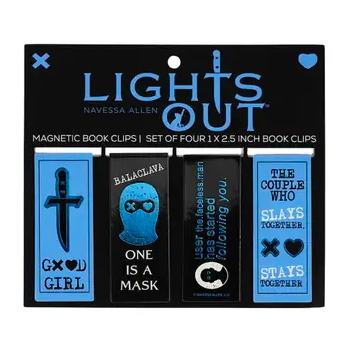 [CJ1951] Lights Out Magnetic Bookmarks (4-Pack)