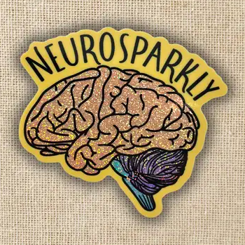 [MH-0020] Neurosparkly Holographic Sticker